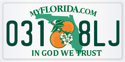 FL license plate 0318LJ