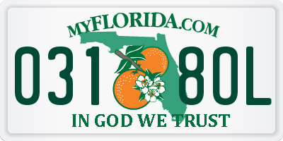 FL license plate 0318OL