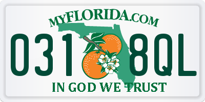 FL license plate 0318QL