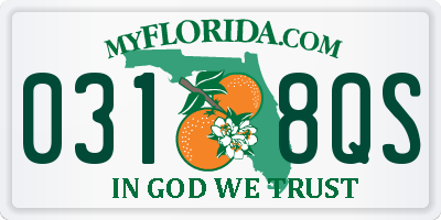 FL license plate 0318QS