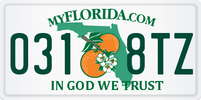 FL license plate 0318TZ