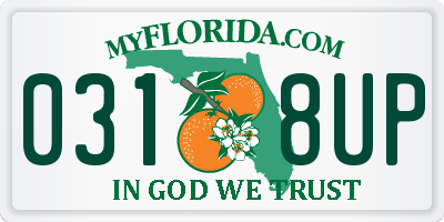 FL license plate 0318UP