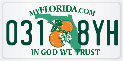 FL license plate 0318YH