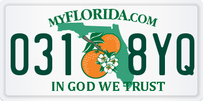 FL license plate 0318YQ