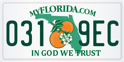 FL license plate 0319EC