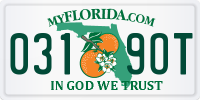 FL license plate 0319OT