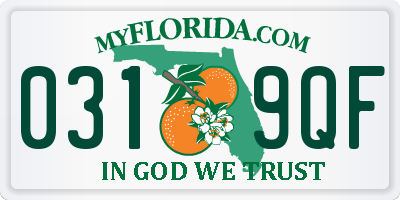 FL license plate 0319QF