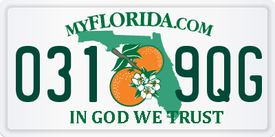 FL license plate 0319QG