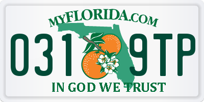 FL license plate 0319TP