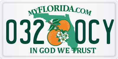 FL license plate 0320CY