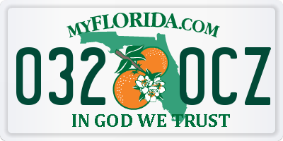 FL license plate 0320CZ