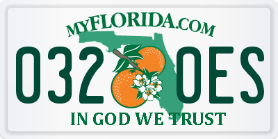 FL license plate 0320ES