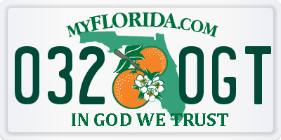 FL license plate 0320GT