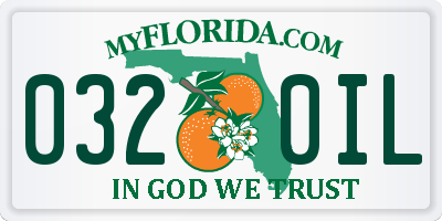 FL license plate 0320IL