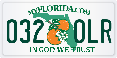 FL license plate 0320LR