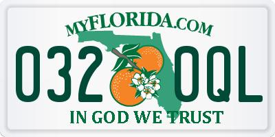 FL license plate 0320QL