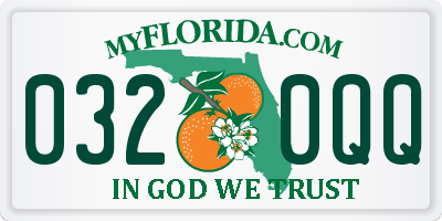 FL license plate 0320QQ
