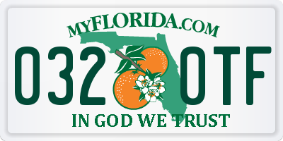 FL license plate 0320TF