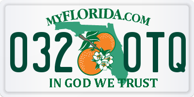 FL license plate 0320TQ