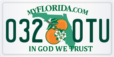 FL license plate 0320TU