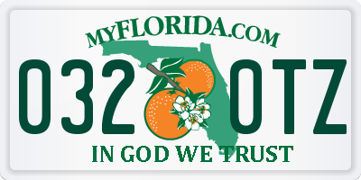 FL license plate 0320TZ
