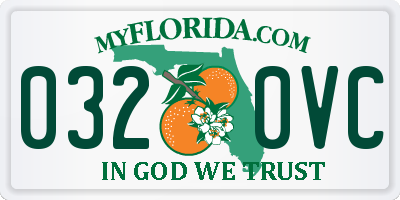 FL license plate 0320VC