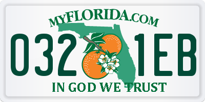 FL license plate 0321EB