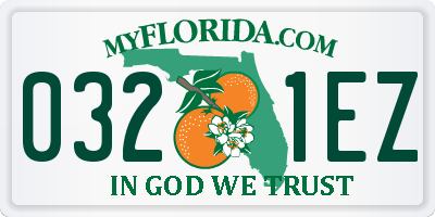 FL license plate 0321EZ