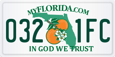 FL license plate 0321FC