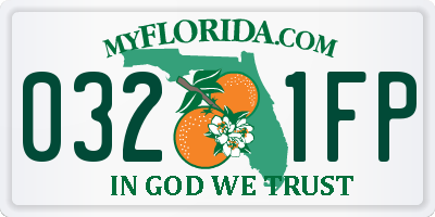 FL license plate 0321FP
