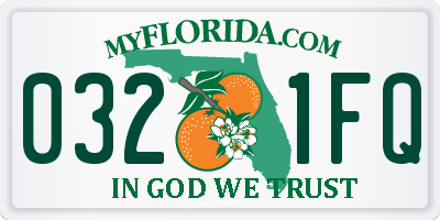 FL license plate 0321FQ