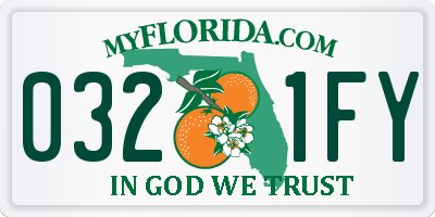 FL license plate 0321FY