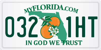 FL license plate 0321HT
