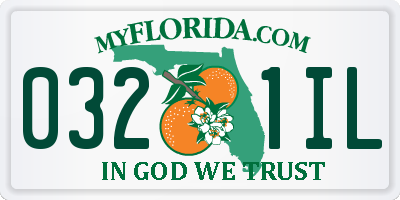 FL license plate 0321IL