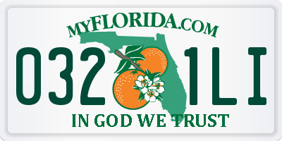 FL license plate 0321LI