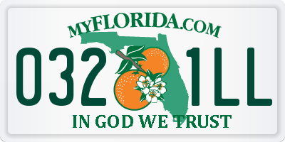 FL license plate 0321LL