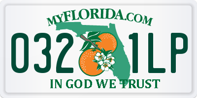 FL license plate 0321LP