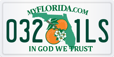 FL license plate 0321LS