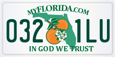 FL license plate 0321LU