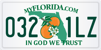 FL license plate 0321LZ