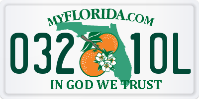 FL license plate 0321OL
