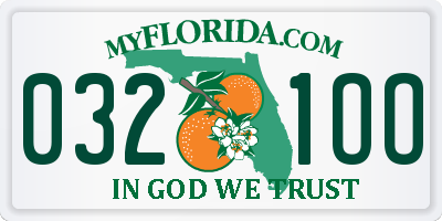 FL license plate 0321OO