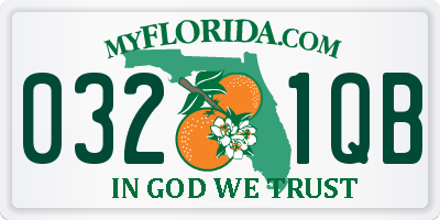FL license plate 0321QB