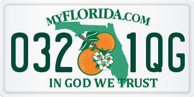 FL license plate 0321QG