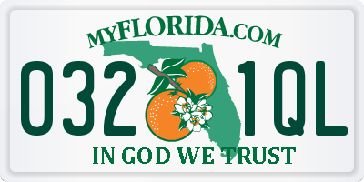 FL license plate 0321QL