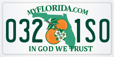 FL license plate 0321SO