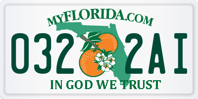FL license plate 0322AI