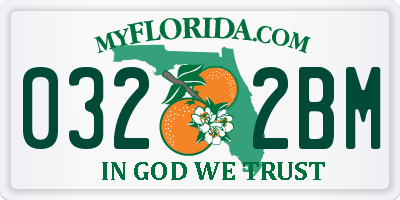 FL license plate 0322BM