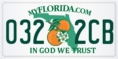 FL license plate 0322CB