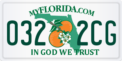 FL license plate 0322CG